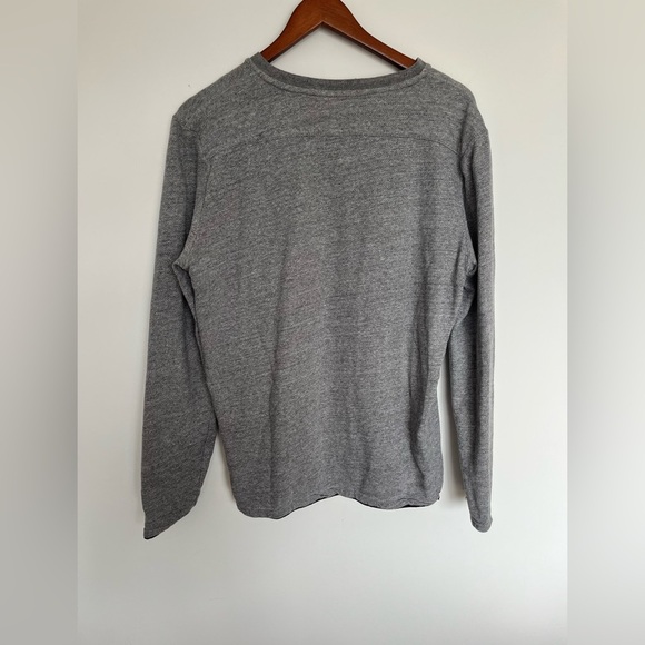 Le 31 Gray Lace-Up Long Sleeve Shirt size medium - Picture 5 of 5